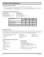 Preview for 6 page of Monessen Hearth SDV500 Installation And Operating Instructions Manual