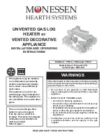 Preview for 1 page of Monessen Hearth TPB18 Installation And Operating Instructions Manual