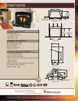 Preview for 1 page of Monessen Hearth Vent Free DFS36C Product Specifications