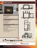 Предварительный просмотр 1 страницы Monessen Hearth Vent Free DFS42C Product Specifications