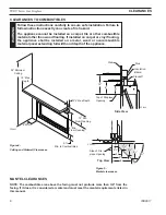 Предварительный просмотр 8 страницы Monessen Hearth WDV Wideview WDV500 Installation And Operating Instructions Manual