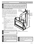 Предварительный просмотр 10 страницы Monessen Hearth WDV Wideview WDV500 Installation And Operating Instructions Manual