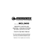 Mongoose MCL3400 Owner'S Operation Manual preview