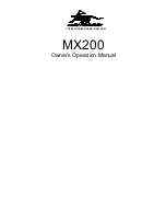 Mongoose mx200 Owner'S/Operator'S Manual preview