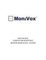 Moni Vox MVX400 User Manual preview