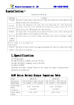 Preview for 3 page of Monicon CHR-26240 Manual