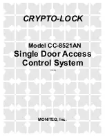 Moniteq CRYPTO-LOCK CC-8521AN Instruction Manual preview