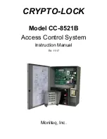 Moniteq Crypto-Lock CC-8521B Instruction Manual preview