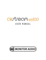 Monitor Audio airstream WS100 User Manual preview