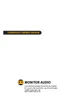 Monitor Audio ASW100 Owner'S Manual preview