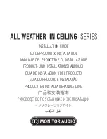 Monitor Audio AWC265 Installation Manual preview