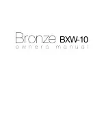 Preview for 1 page of Monitor Audio Bronze BXW-10 User Manual