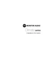 Monitor Audio Climate Series Installation Information preview