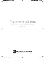 Monitor Audio CT165 Product And Installation Manual предпросмотр