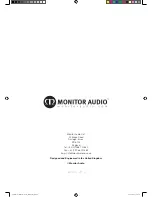 Preview for 8 page of Monitor Audio CT165 Product And Installation Manual