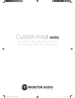 Preview for 9 page of Monitor Audio CT165 Product And Installation Manual