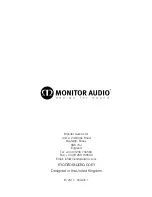 Preview for 9 page of Monitor Audio GOLD GX series Owner'S Manual