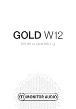 Preview for 51 page of Monitor Audio Gold W12 Owner'S Manual