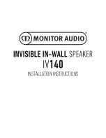 Preview for 1 page of Monitor Audio IV140 Installation Instructions Manual