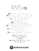 Preview for 1 page of Monitor Audio IWS-10 Installation Manual