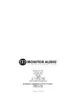 Preview for 4 page of Monitor Audio IWS-10 Installation Manual