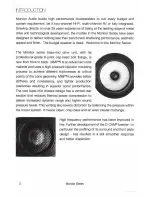 Preview for 3 page of Monitor Audio M Centre Owner'S Manual