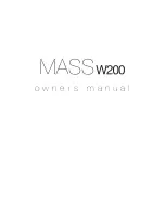 Monitor Audio Mass W200 Owner'S Manual preview