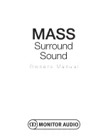 Monitor Audio MASS Owner'S Manual предпросмотр