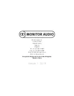 Preview for 10 page of Monitor Audio MASS Owner'S Manual