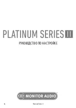 Preview for 66 page of Monitor Audio Platinum 100 II Initial Setup Manual