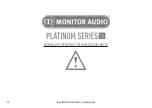 Предварительный просмотр 72 страницы Monitor Audio platinum series II Instruction Manual