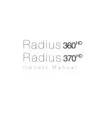 Preview for 1 page of Monitor Audio RADIUS 360HD Owner'S Manual