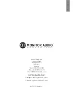 Предварительный просмотр 15 страницы Monitor Audio Silver series Owner'S Manual