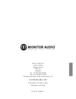 Предварительный просмотр 85 страницы Monitor Audio Silver series Owner'S Manual