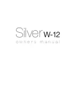 Monitor Audio Silver W-12 Owner'S Manual preview