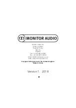 Предварительный просмотр 100 страницы Monitor Audio STUDIO Owner'S Manual