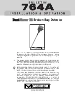 Preview for 1 page of Monitor Technologies DustAlarm ES Installation & Operation Manual