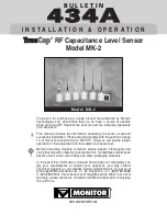 Предварительный просмотр 1 страницы Monitor TrueCap MK-2 Installation & Operation Manual