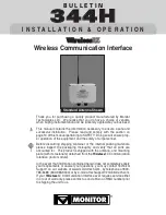 Предварительный просмотр 1 страницы Monitor WirelessEZ Installation & Operation Manual