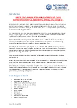 Preview for 6 page of Monmouth Scientific Cleanroom Kit 4M Installation Manual