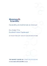 Monmouth Scientific Ductaire Pro DF1500 Operating & Maintenance Manual preview