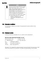 Предварительный просмотр 9 страницы Mönninghoff ServoFlex 318 Operating And Assembly Instructions Manual