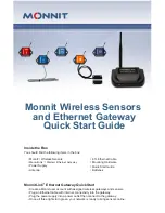 Monnit Wireless Sensors and Ethernet Gateway Quick Start Manual предпросмотр