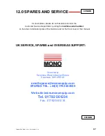 Предварительный просмотр 37 страницы Mono Epsilon 400 Operating And Maintenance Manual