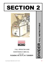 Предварительный просмотр 39 страницы Mono Fusion Compact PRO Operating And Maintenance Manual