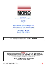 Предварительный просмотр 106 страницы Mono Fusion Compact PRO Operating And Maintenance Manual