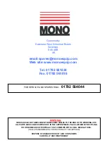 Preview for 88 page of Mono fusion compact Operating And Maintenance Manual