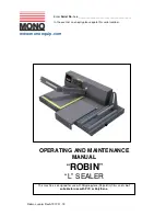 Preview for 1 page of Mono Robin L Operating And Maintenance Manual