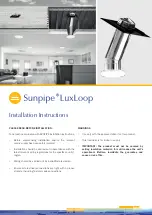 Monodraught Sunpipe LuxLoop Installation Instructions Manual preview