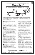 Preview for 11 page of Monoflex SH103L Installation And User Instructions Manual